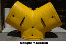 Polyduct Fittings oblique section