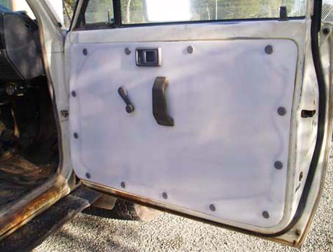 Custom designed and fabricated Protective Door Lining for Mining Underground vehicles